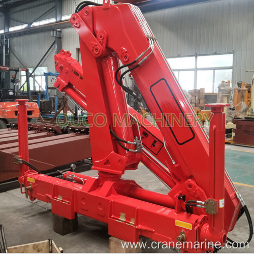 5 Ton Telescopic Boom Truck Mounted Crane Knukled Folding Crane Price for Sale